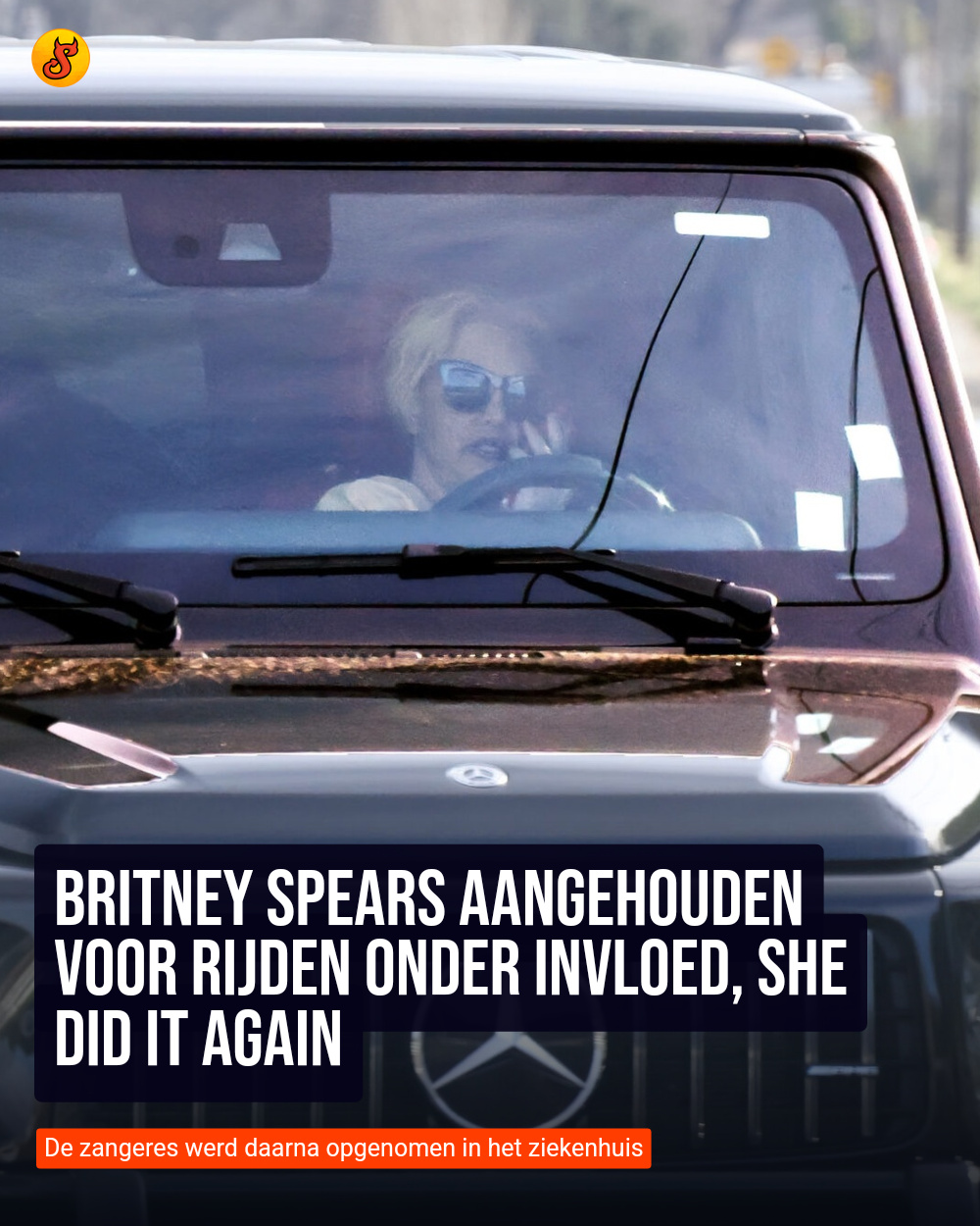 Britney Spears aangehouden voor rijden onder invloed, she did it again