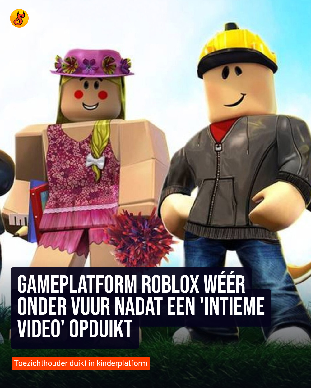 Gameplatform Roblox wéér onder vuur nadat een 'intieme video' opduikt