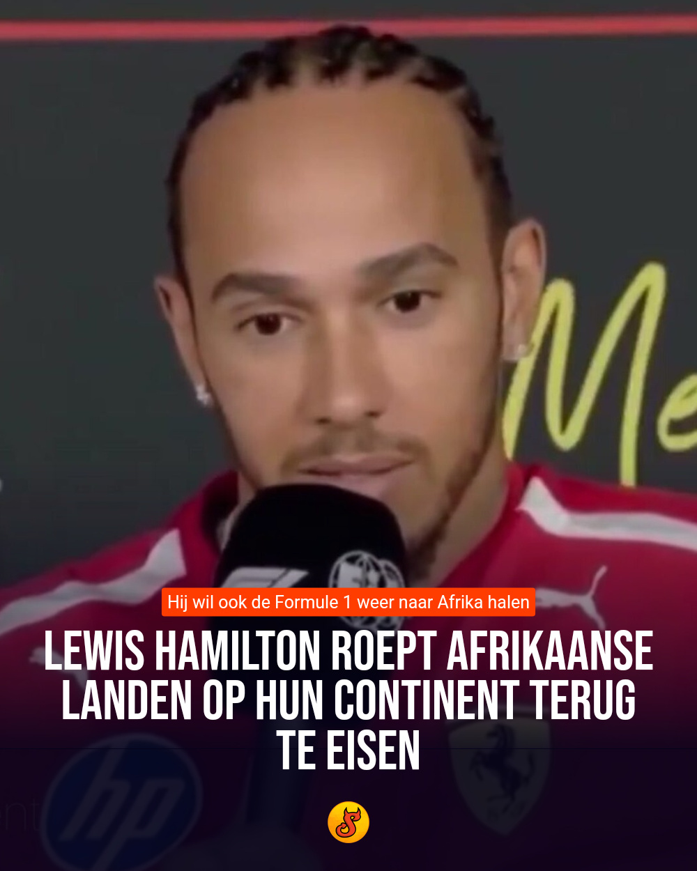 Lewis Hamilton roept Afrikaanse landen op hun continent terug te eisen