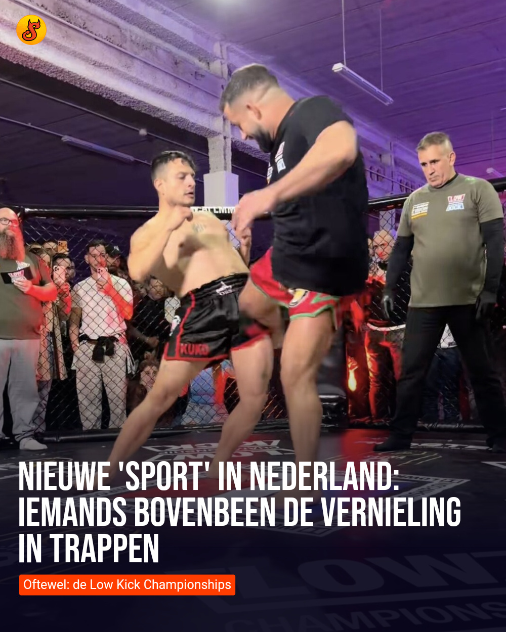 Nieuwe 'sport' in Nederland: Iemands bovenbeen de vernieling in trappen