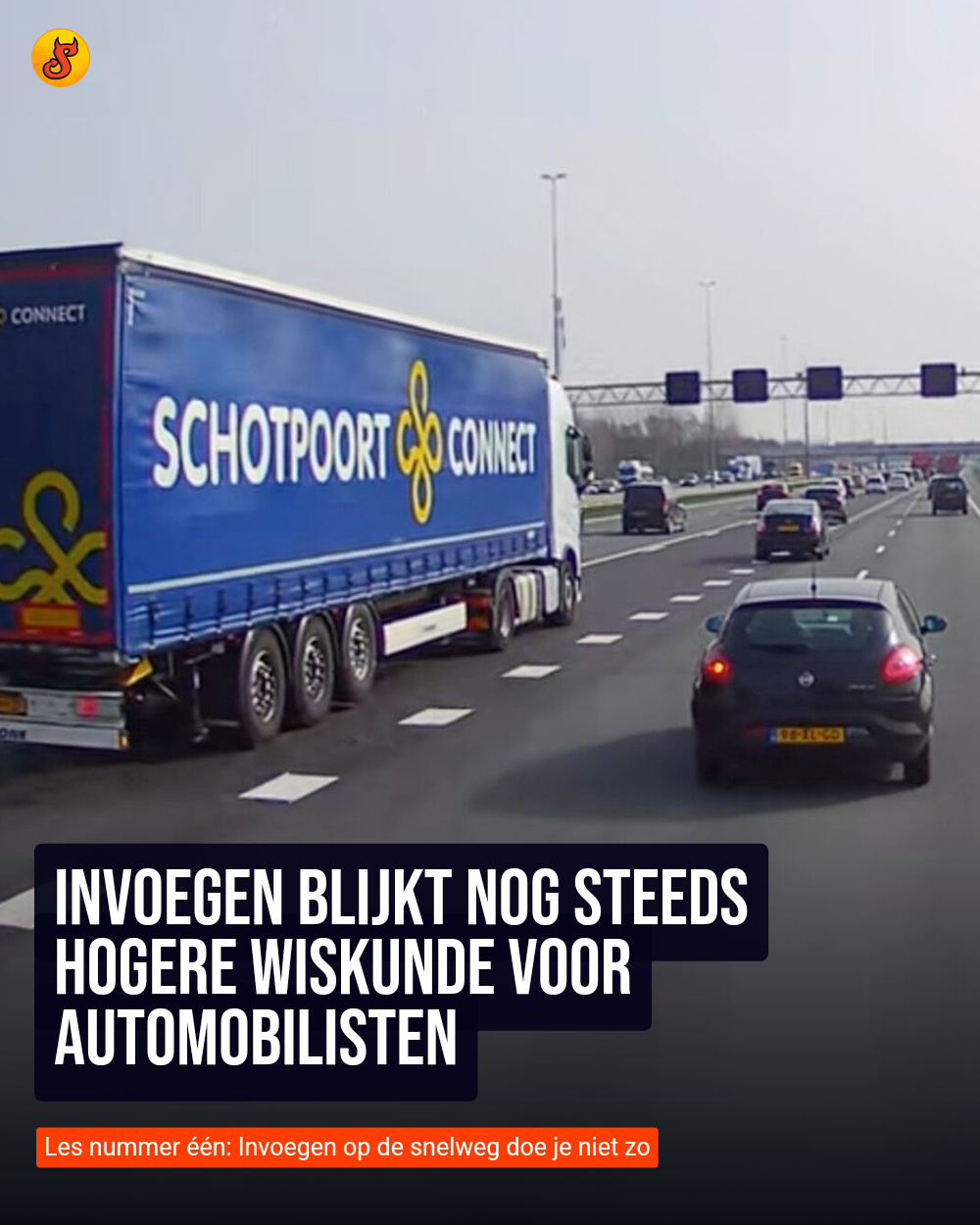 Invoegen blijkt nog steeds hogere wiskunde voor automobilisten