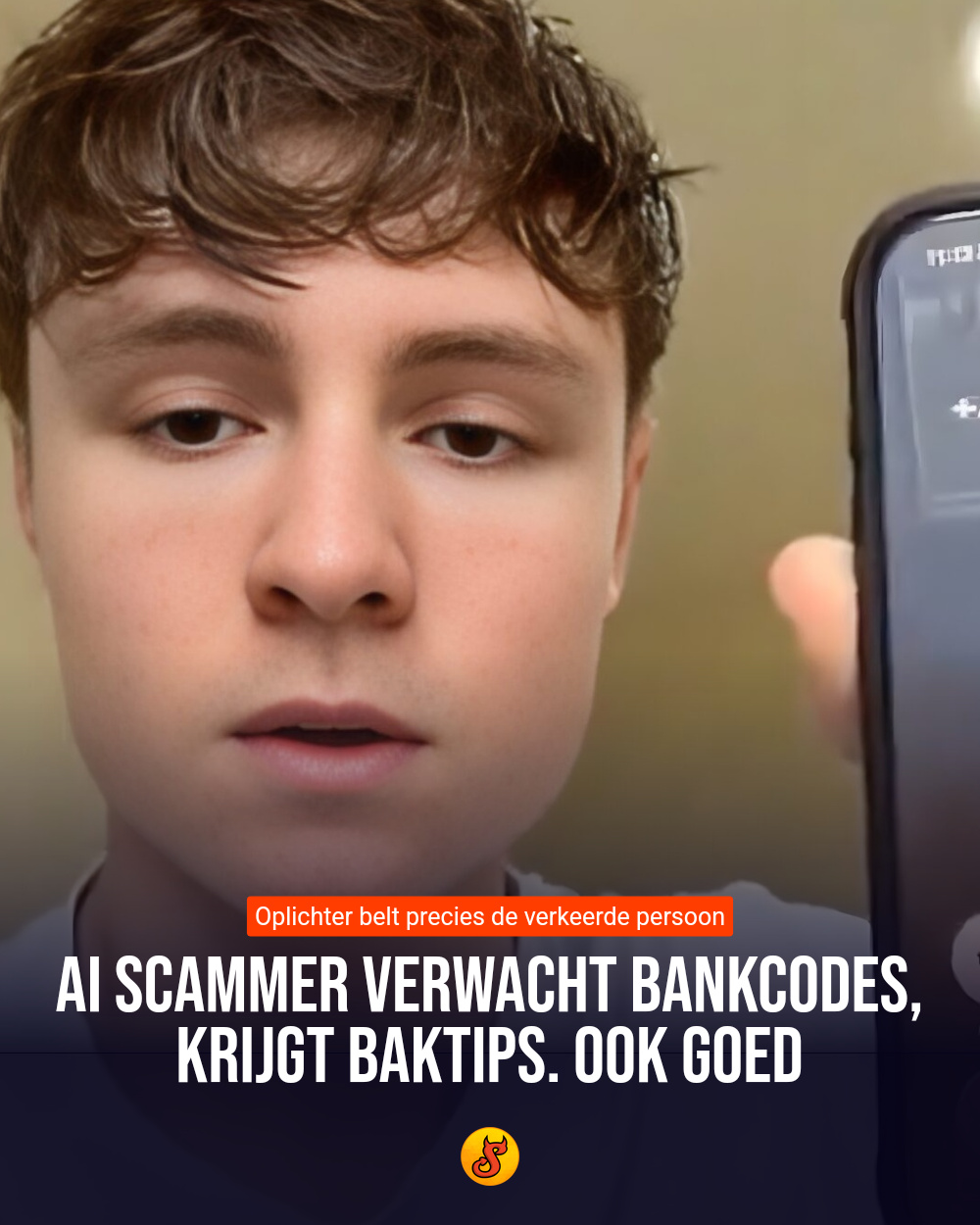 AI Scammer verwacht bankcodes, krijgt baktips. Ook goed