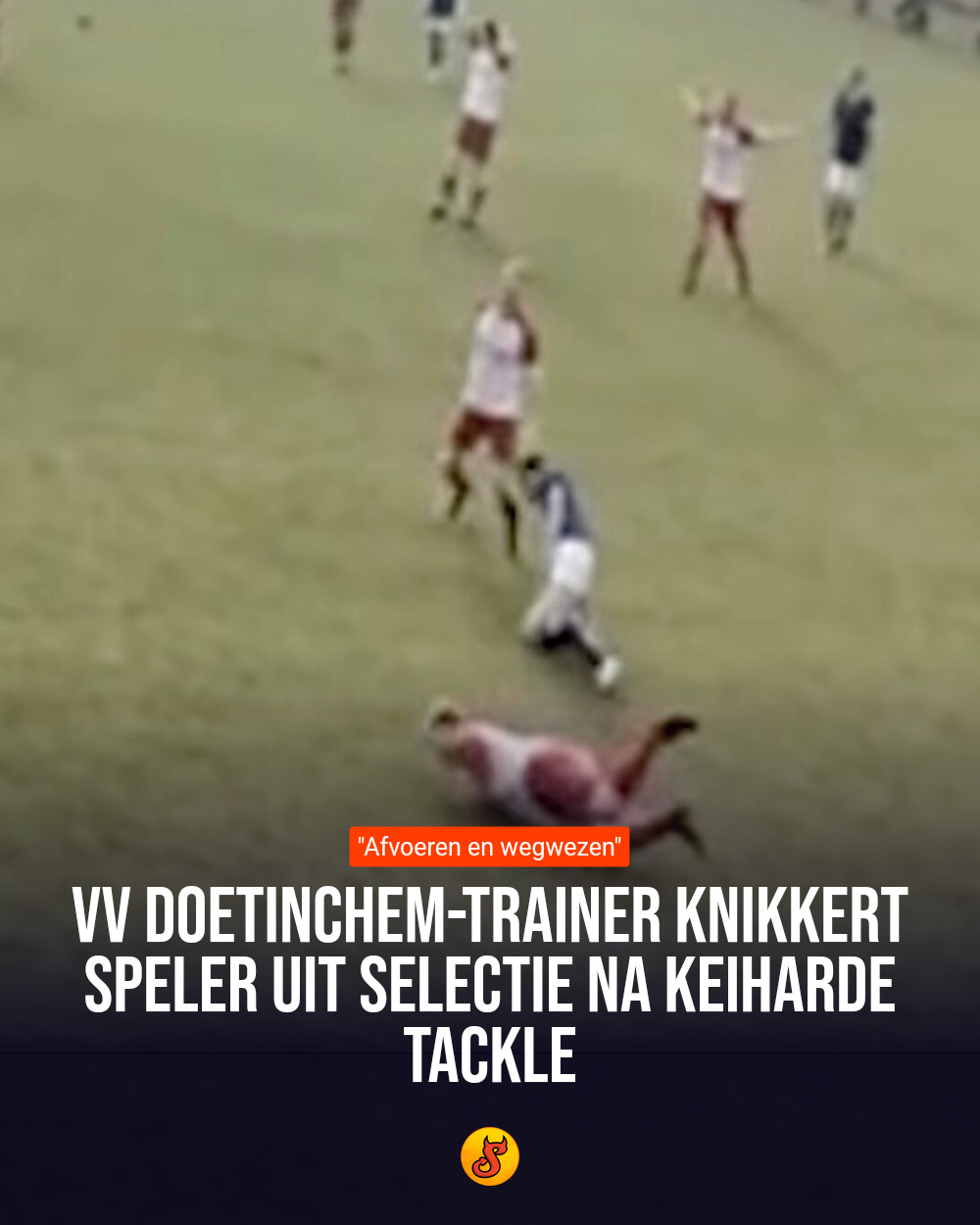 VV Doetinchem-trainer knikkert speler uit selectie na keiharde tackle