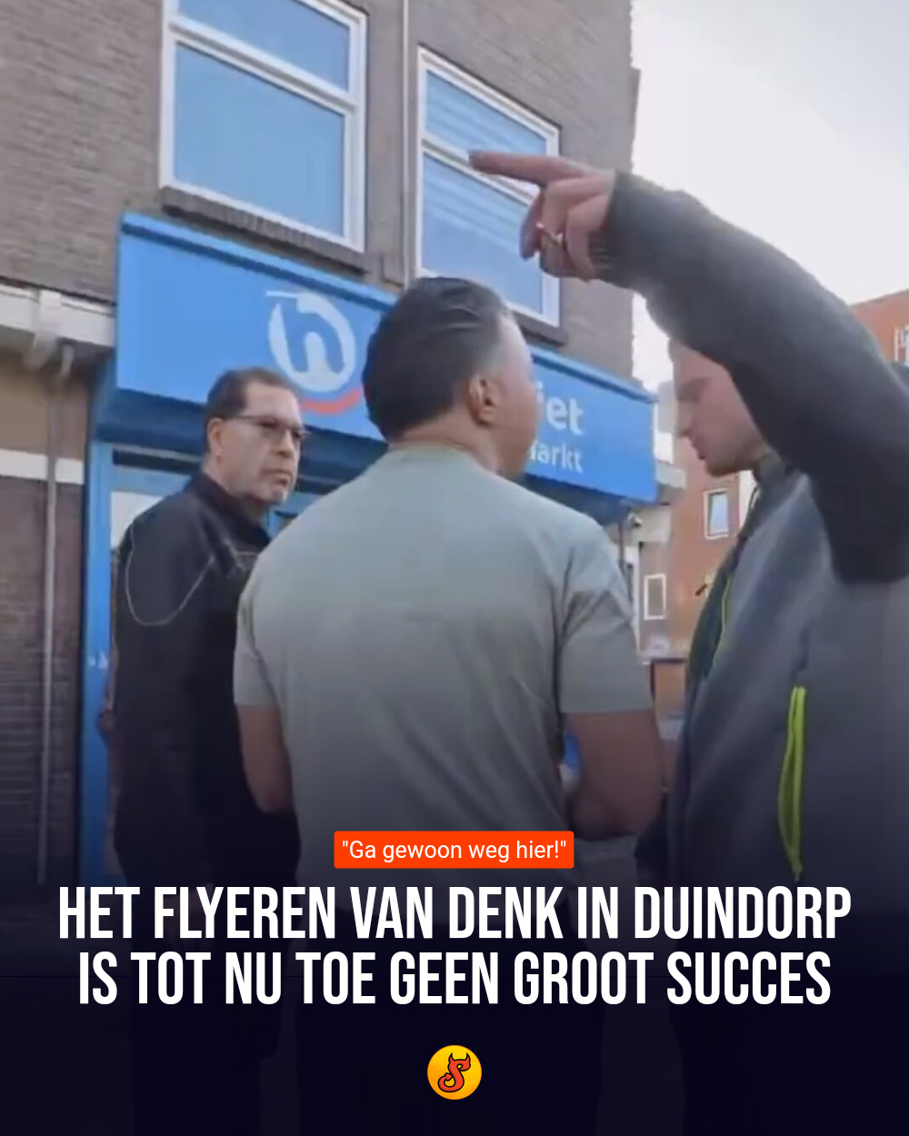 Het flyeren van DENK in Duindorp is tot nu toe geen groot succes