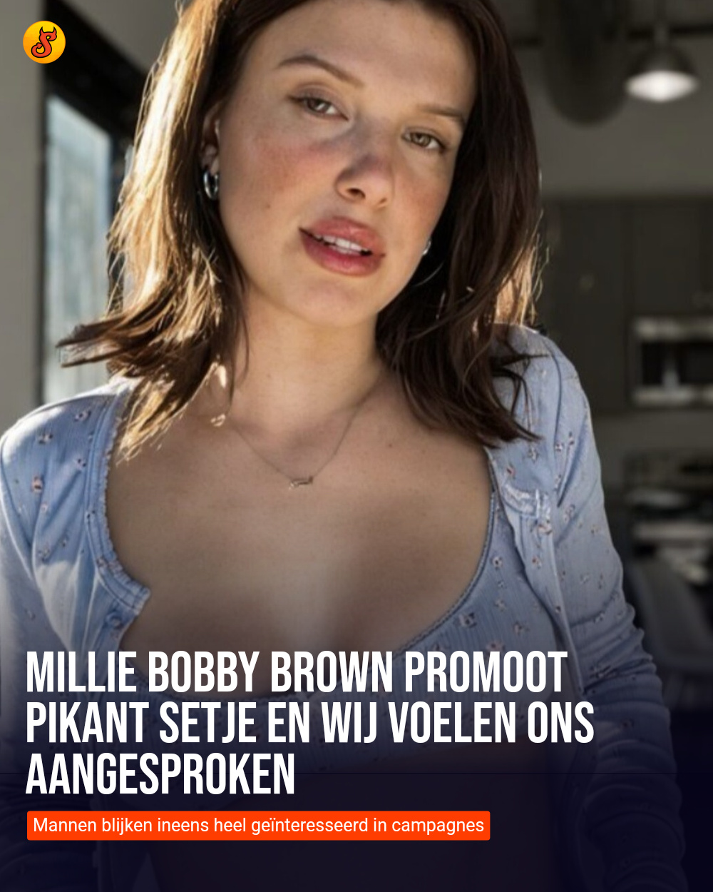 Millie Bobby Brown promoot pikant setje en wij voelen ons aangesproken
