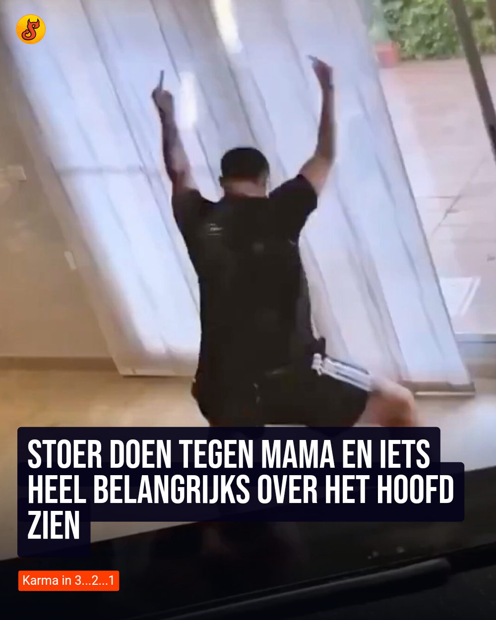 Stoer doen tegen mama en iets heel belangrijks over het hoofd zien