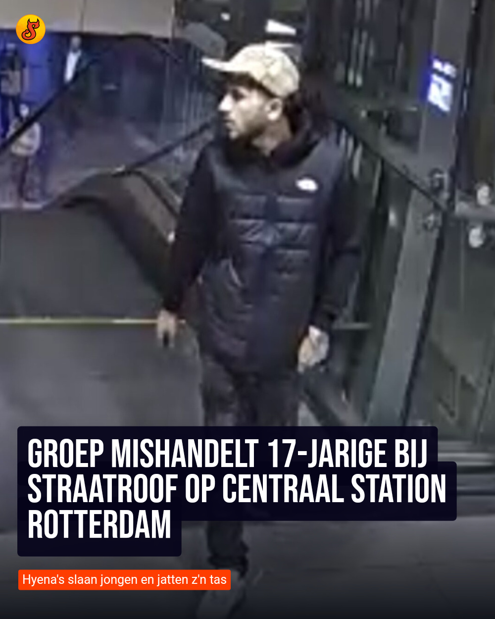 Groep mishandelt 17-jarige bij straatroof op Centraal Station Rotterdam