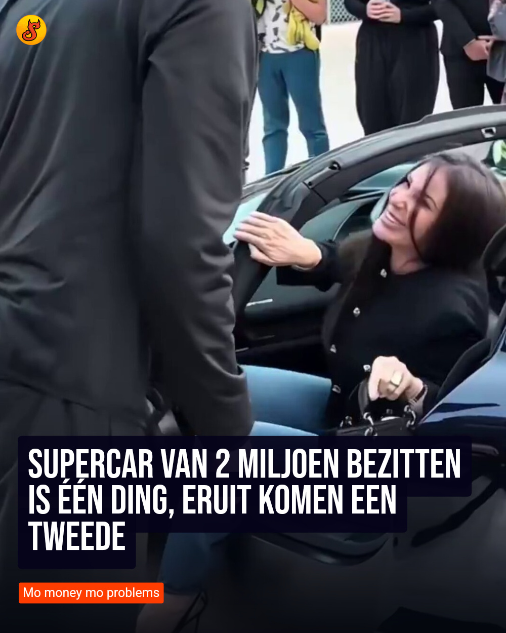 Supercar van 2 miljoen bezitten is één ding, eruit komen een tweede