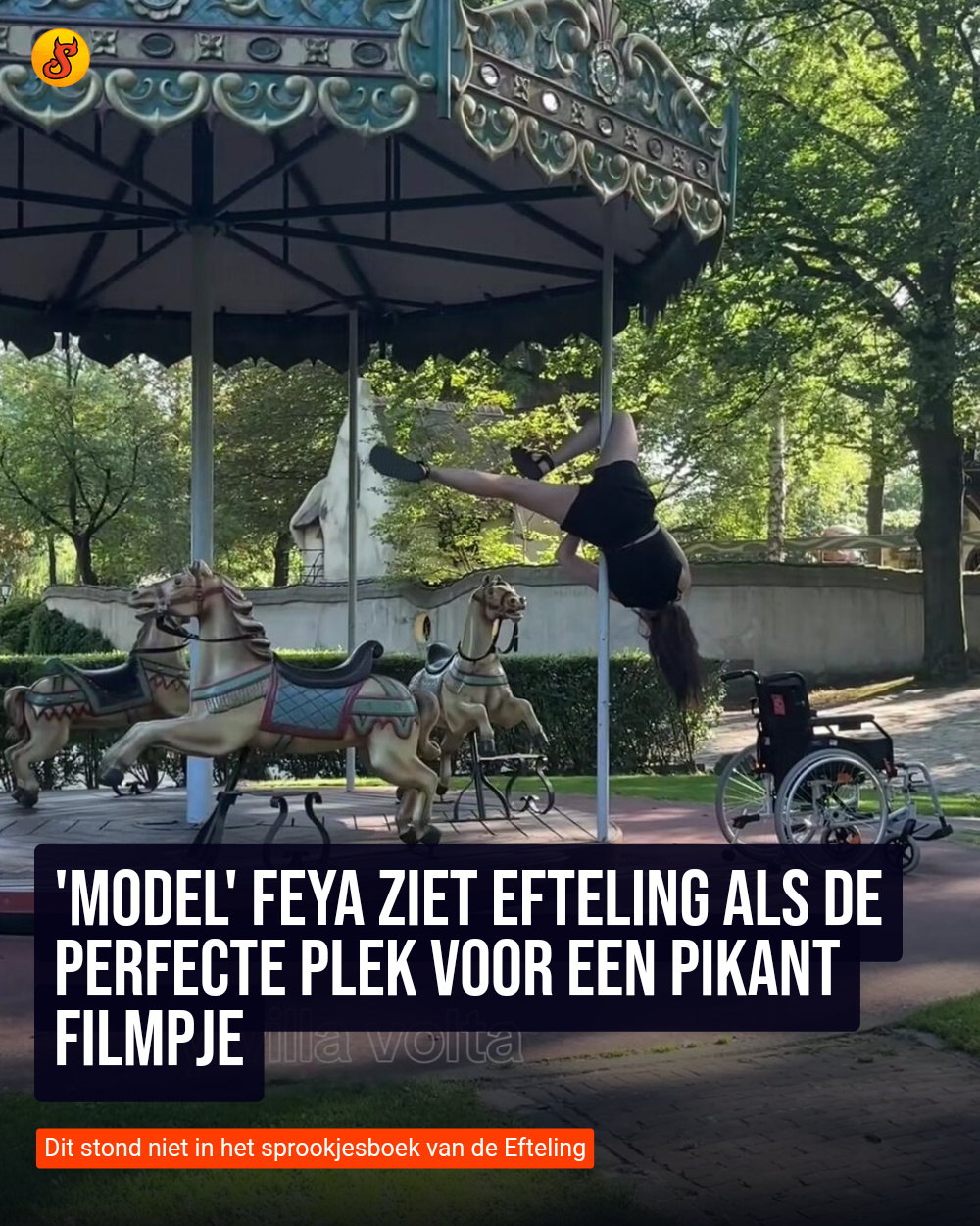'Model' Feya ziet Efteling als de perfecte plek voor een pikant filmpje