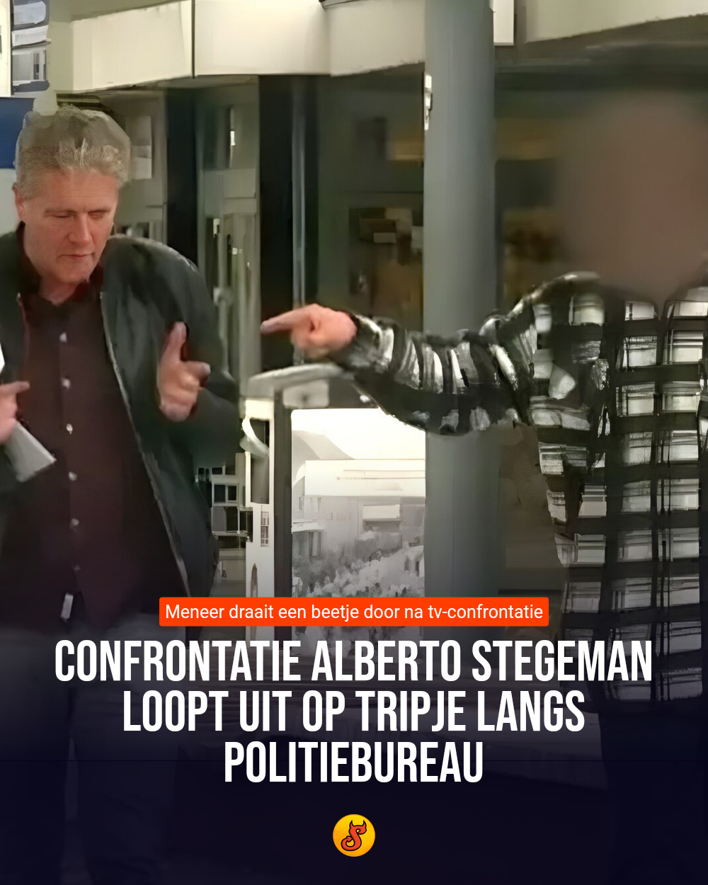 Confrontatie Alberto Stegeman loopt uit op tripje langs politiebureau