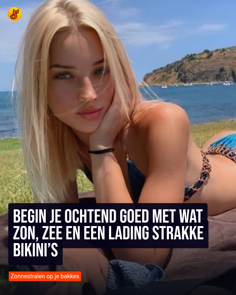 Begin je ochtend goed met wat zon, zee en een lading strakke bikini’s