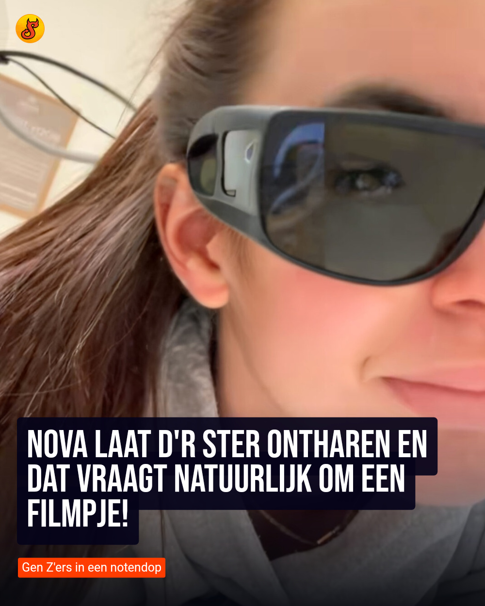 Nova laat d'r ster ontharen en dat vraagt natuurlijk om een filmpje!