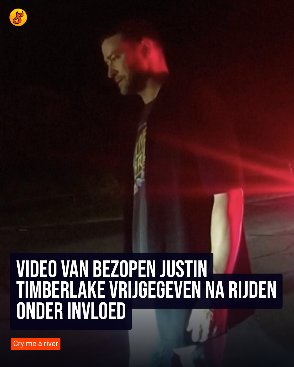 Video van bezopen Justin Timberlake vrijgegeven na rijden onder invloed