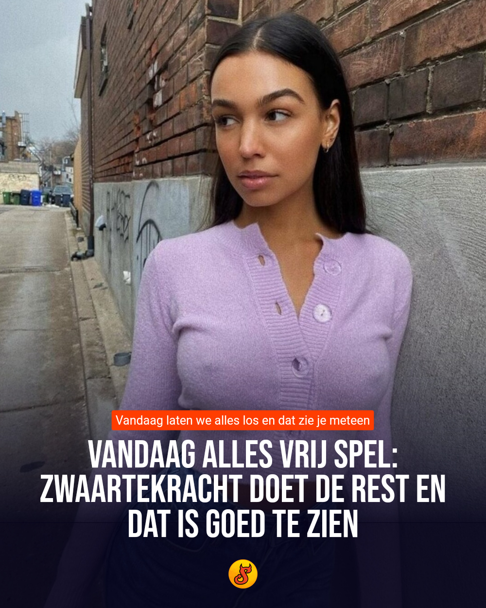 Vandaag alles vrij spel: Zwaartekracht doet de rest en dat is goed te zien