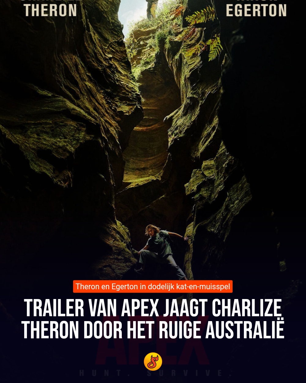 Trailer van Apex jaagt Charlize Theron door het ruige Australië
