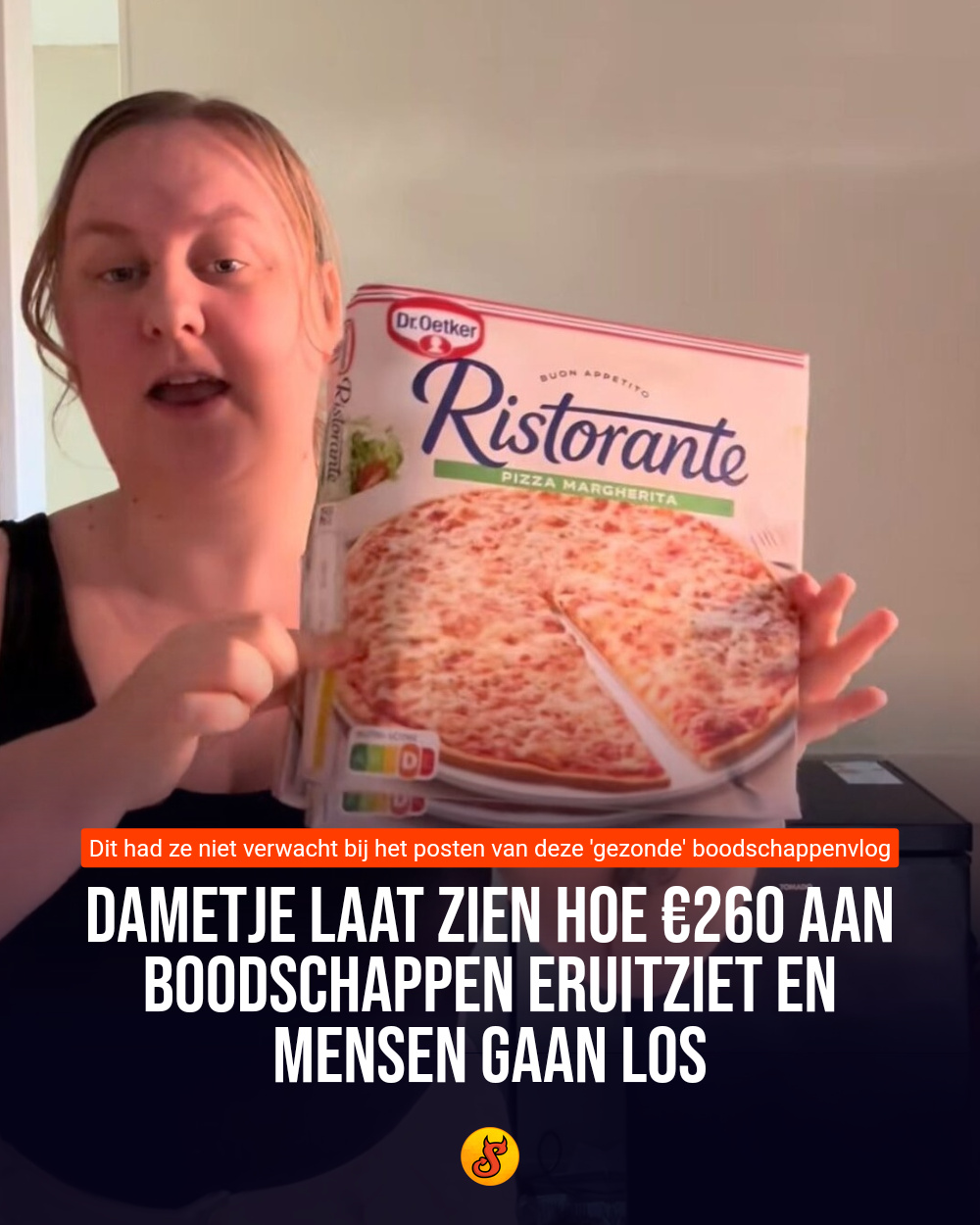 Dametje laat zien hoe €260 aan boodschappen eruitziet en mensen gaan los