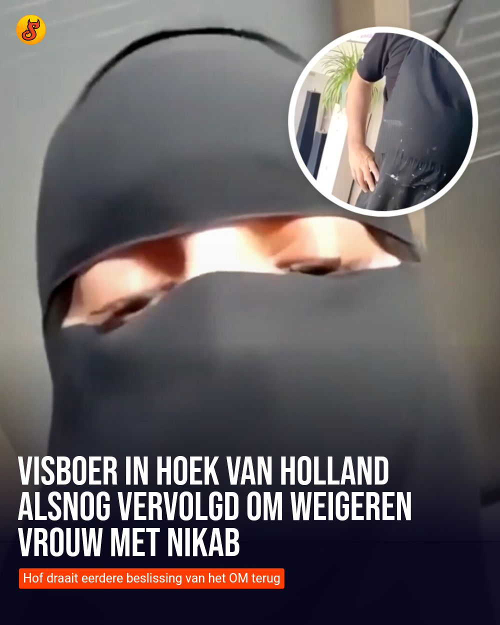 Visboer in Hoek van Holland alsnog vervolgd om weigeren vrouw met nikab