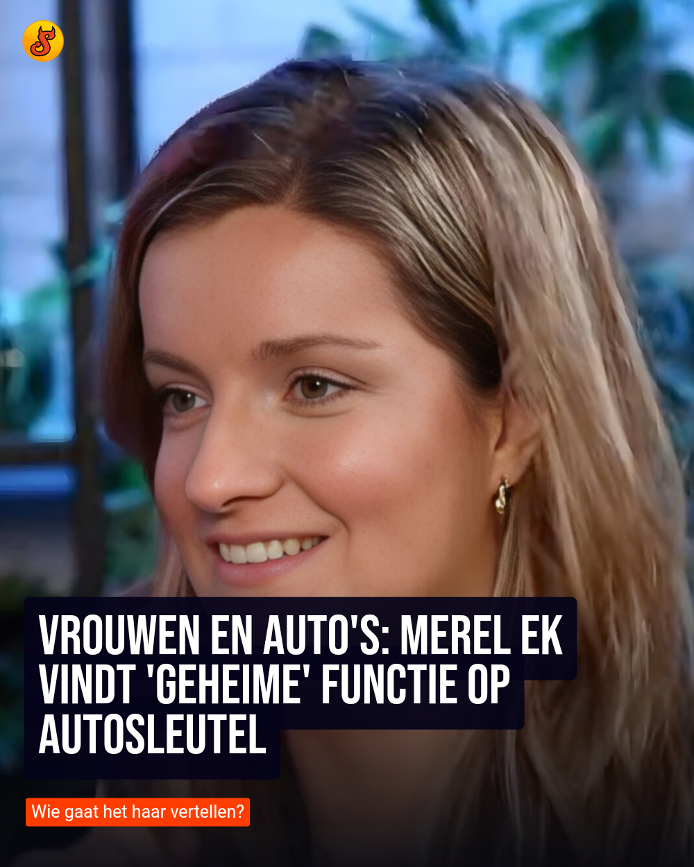 Vrouwen en auto's: Merel Ek vindt 'geheime' functie op autosleutel