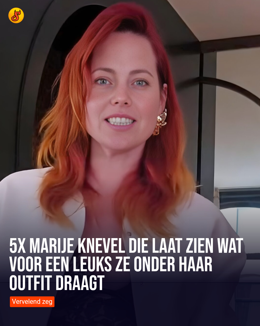 5x Marije Knevel die laat zien wat voor een leuks ze onder haar outfit draagt