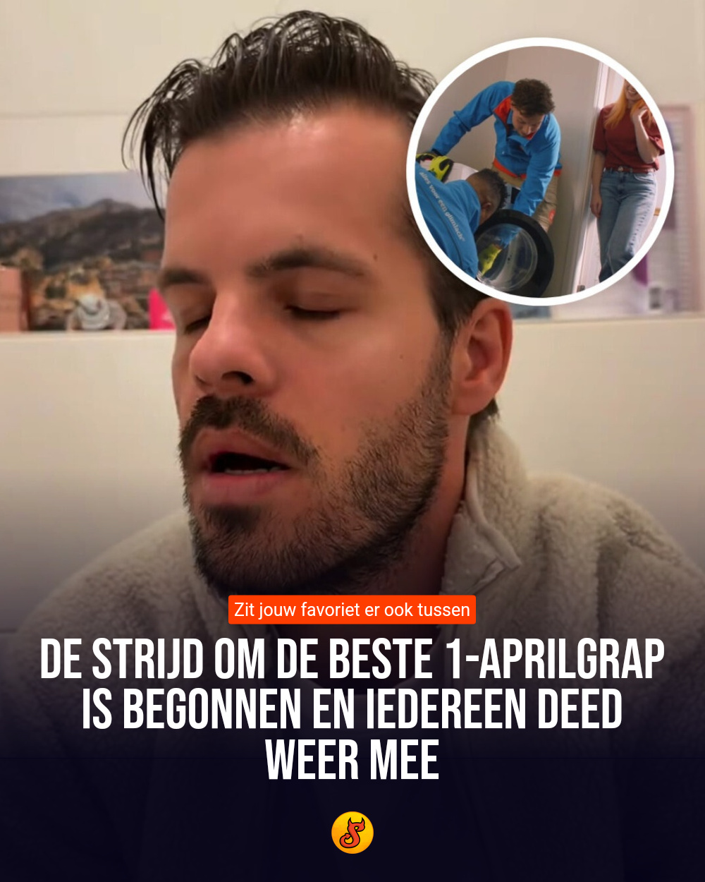 De strijd om de beste 1-aprilgrap is begonnen en iedereen deed weer mee