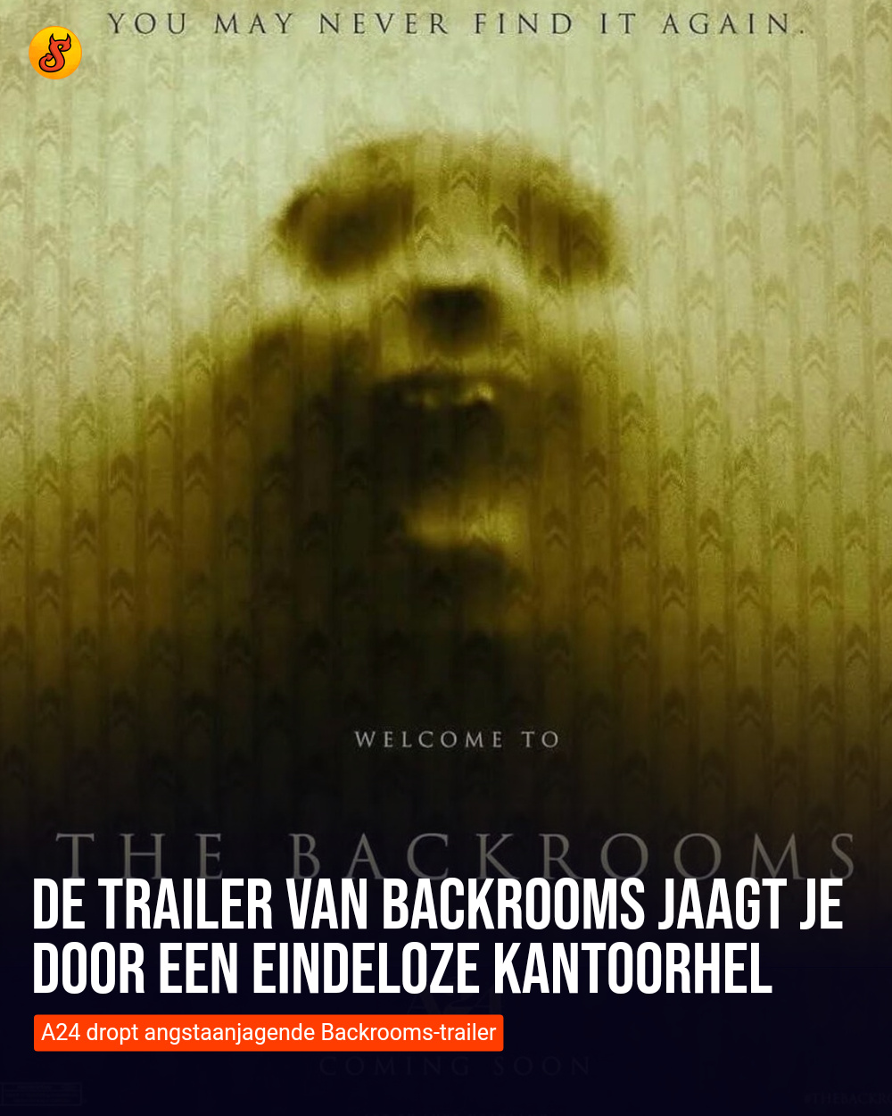 De trailer van Backrooms jaagt je door een eindeloze kantoorhel