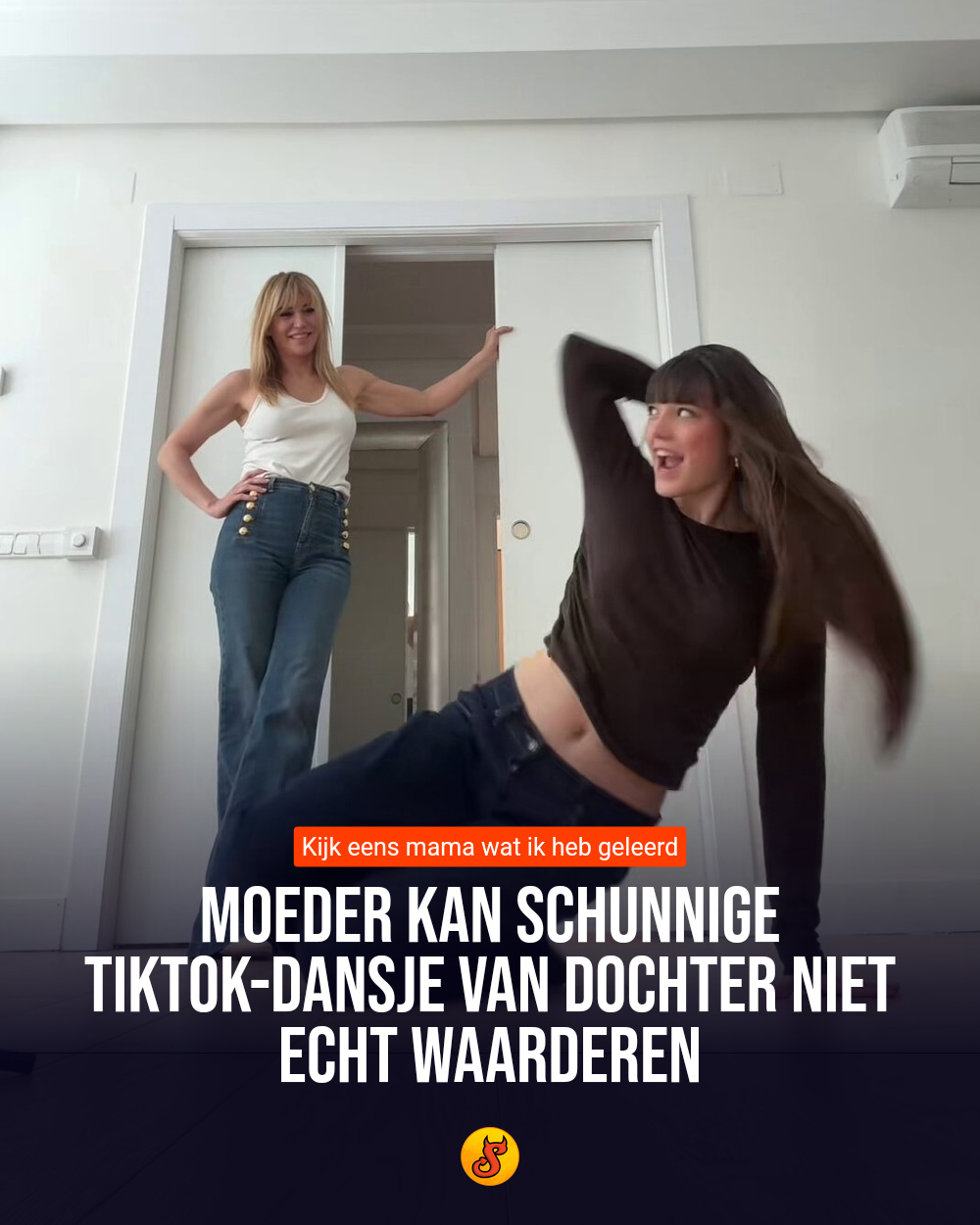 Moeder kan schunnige TikTok-dansje van dochter niet echt waarderen