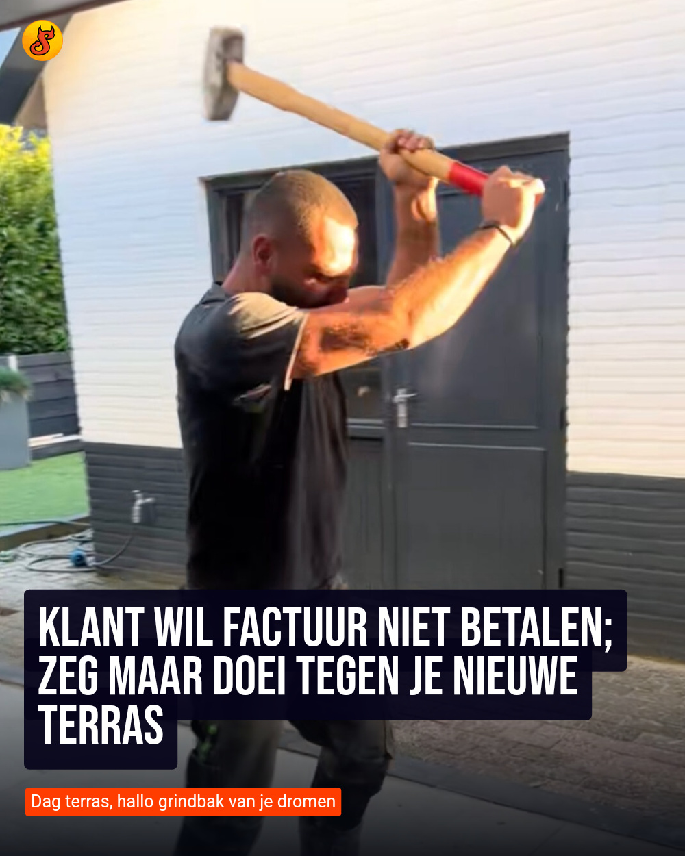 Klant wil factuur niet betalen; zeg maar doei tegen je nieuwe terras