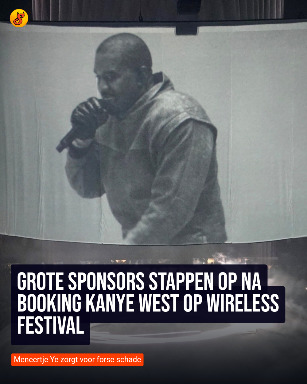 Grote sponsors stappen op na booking Kanye West op Wireless Festival