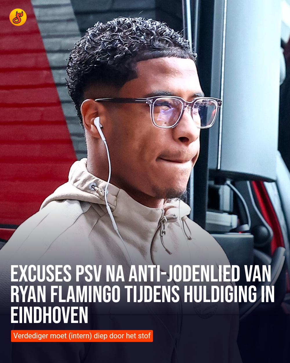 Excuses PSV na anti-jodenlied van Ryan Flamingo tijdens huldiging in Eindhoven