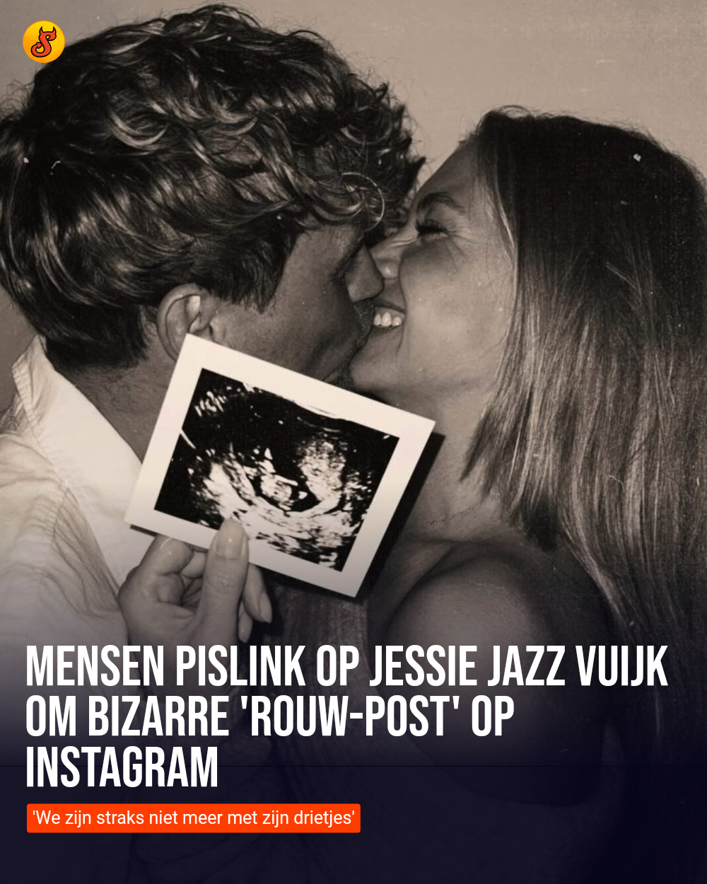 Mensen pislink op Jessie Jazz Vuijk om bizarre 'rouw-post' op Instagram