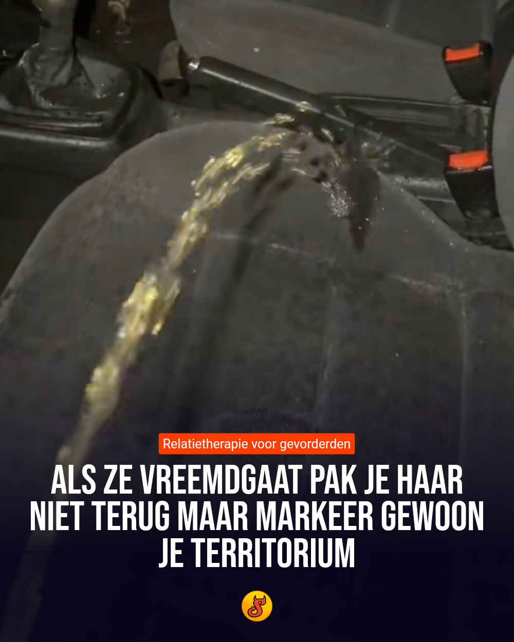 Als ze vreemdgaat pak je haar niet terug maar markeer gewoon je territorium