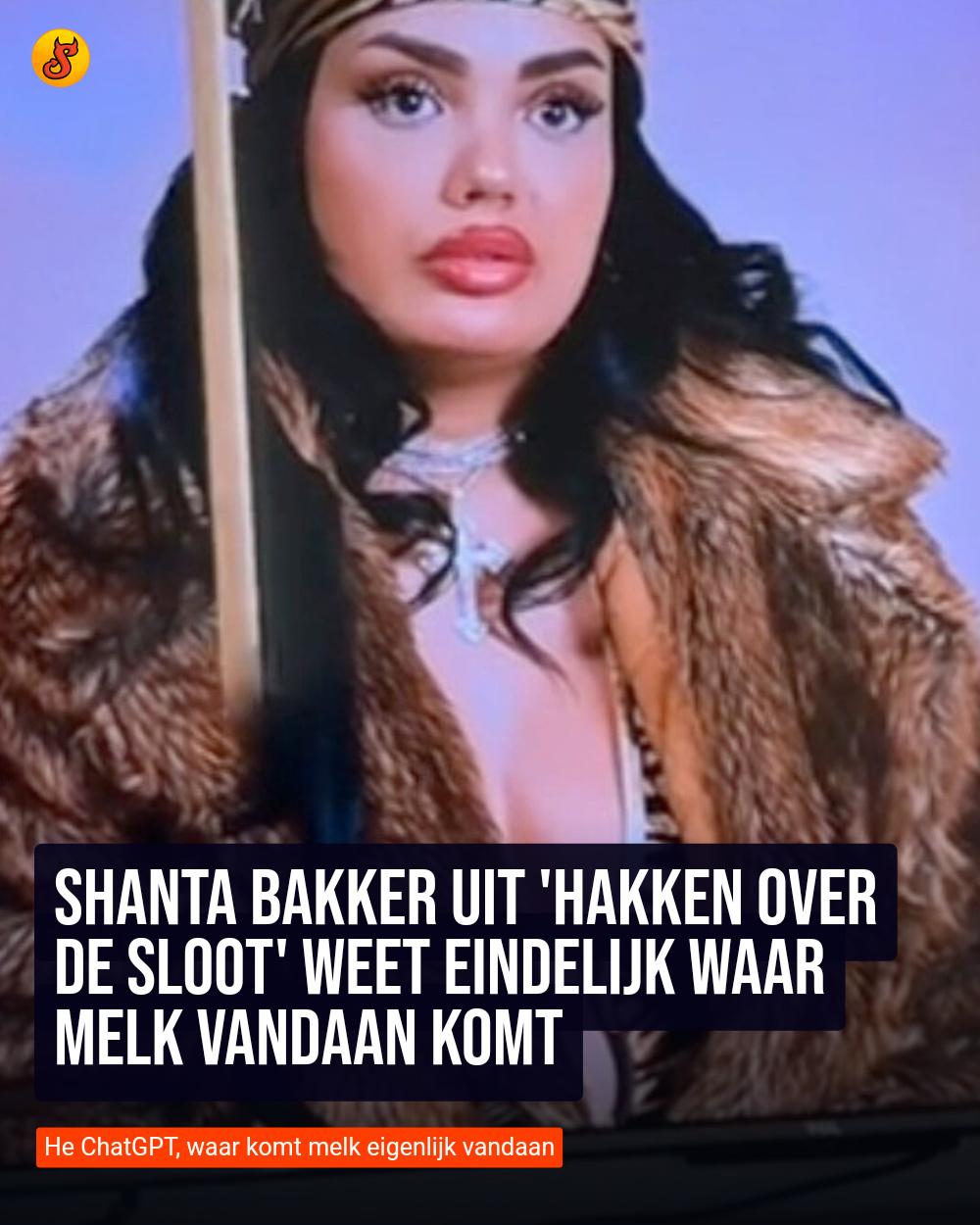 Shanta Bakker uit 'Hakken over de Sloot' weet eindelijk waar melk vandaan komt