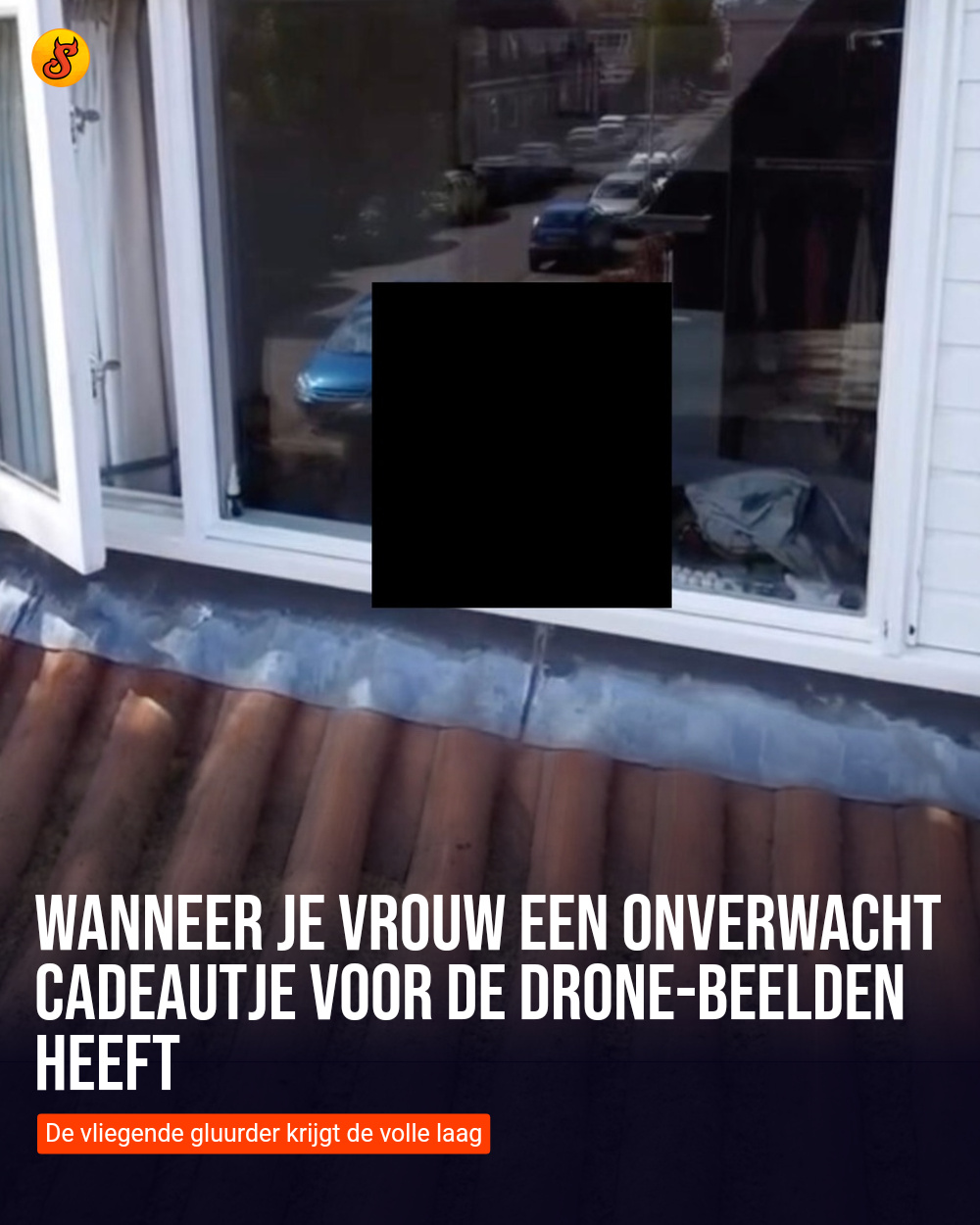 Wanneer je vrouw een onverwacht cadeautje voor de drone-beelden heeft