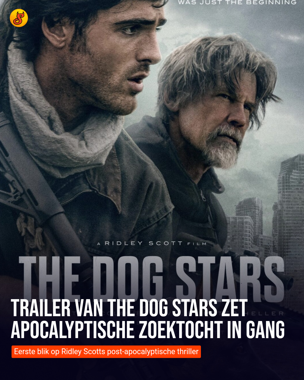 Trailer van The Dog Stars zet apocalyptische zoektocht in gang