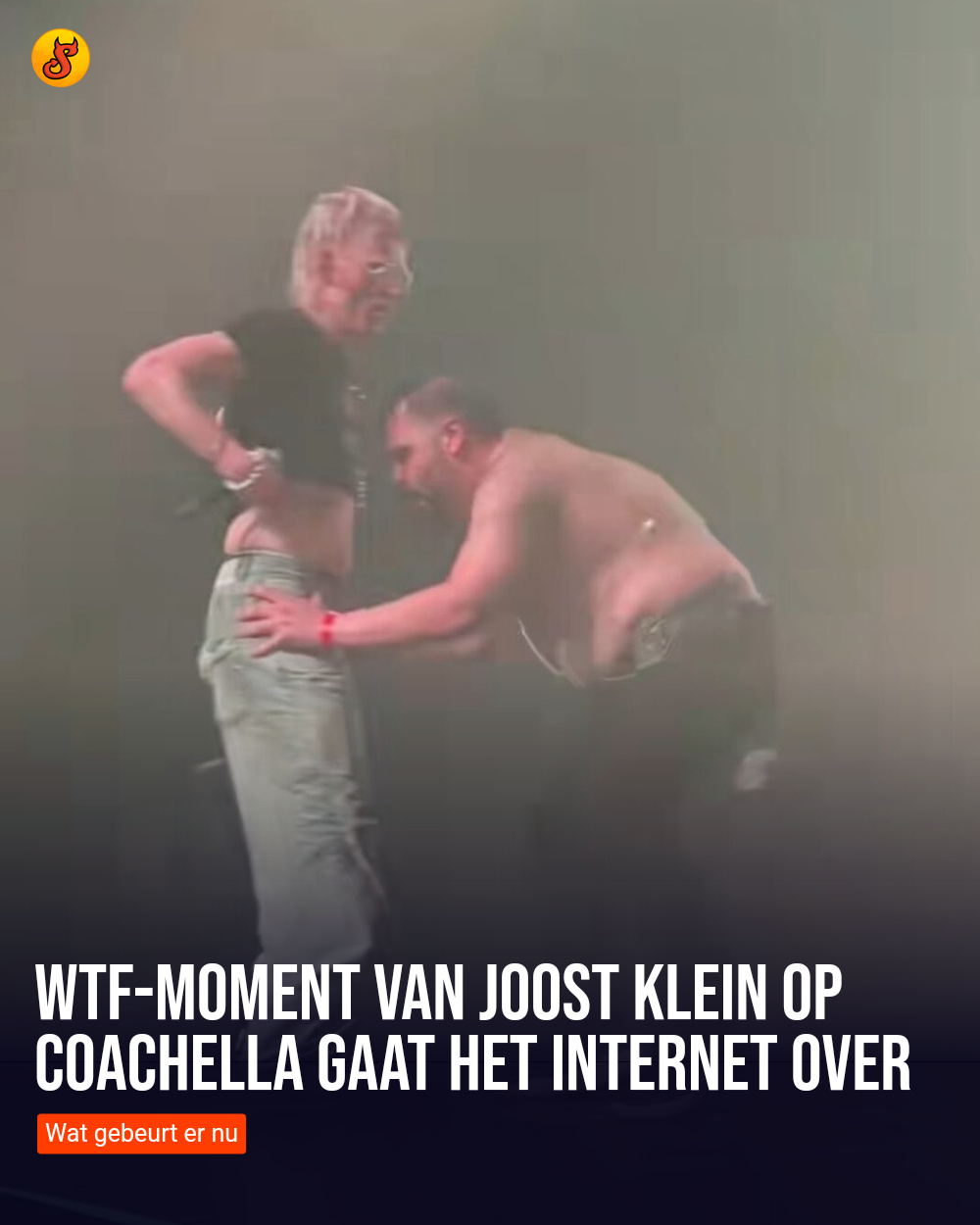 WTF-moment van Joost Klein op Coachella gaat het internet over