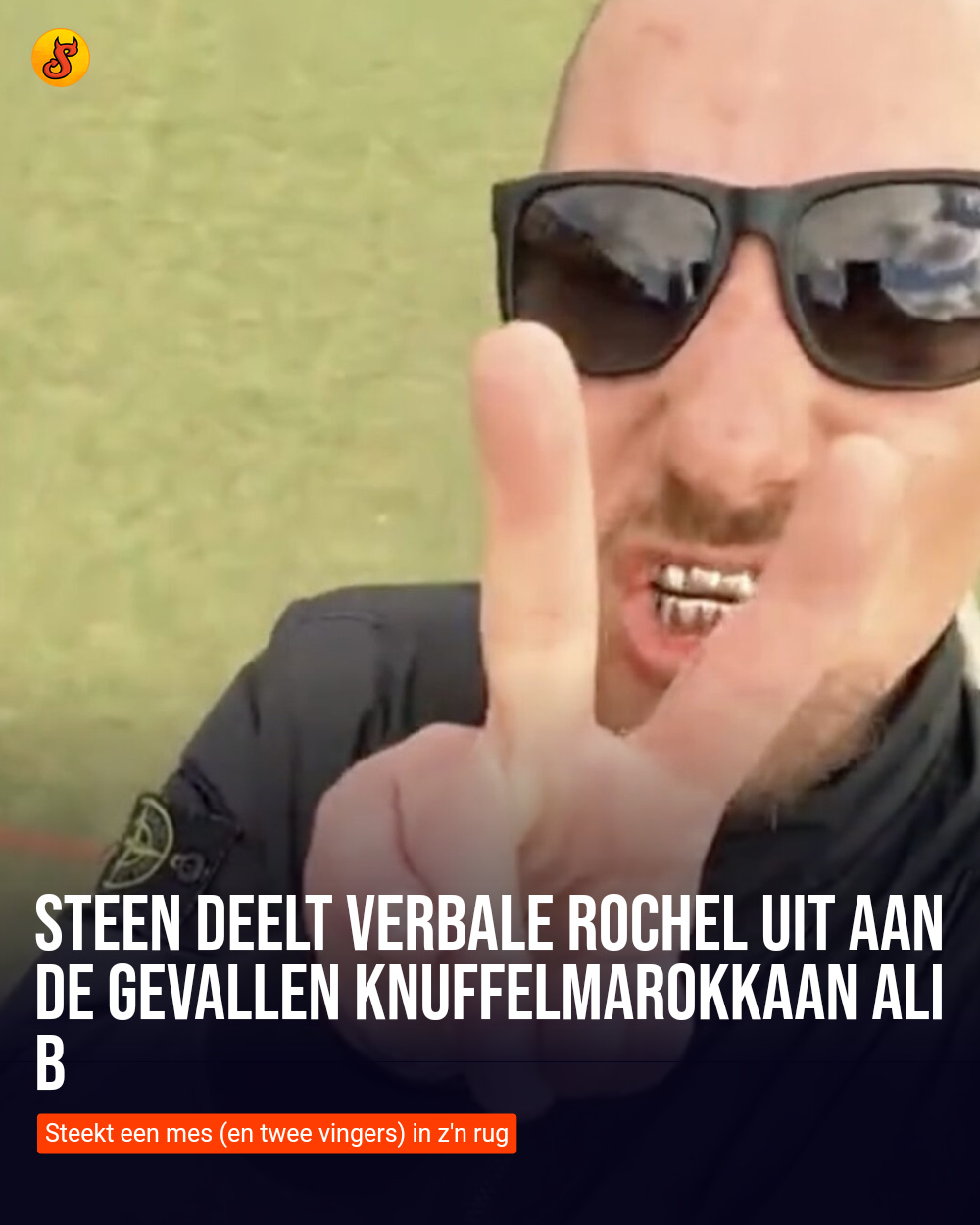 Steen deelt verbale rochel uit aan de gevallen knuffelmarokkaan Ali B