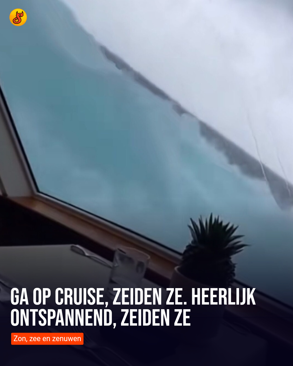 Ga op cruise, zeiden ze. Heerlijk ontspannend, zeiden ze