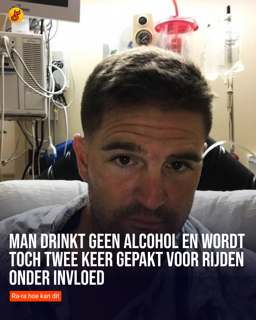 Man drinkt geen alcohol en wordt toch twee keer gepakt voor rijden onder invloed