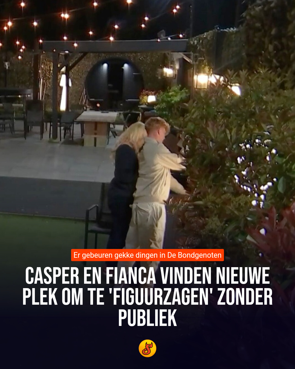 Casper en Fianca vinden nieuwe plek om te 'figuurzagen' zonder publiek