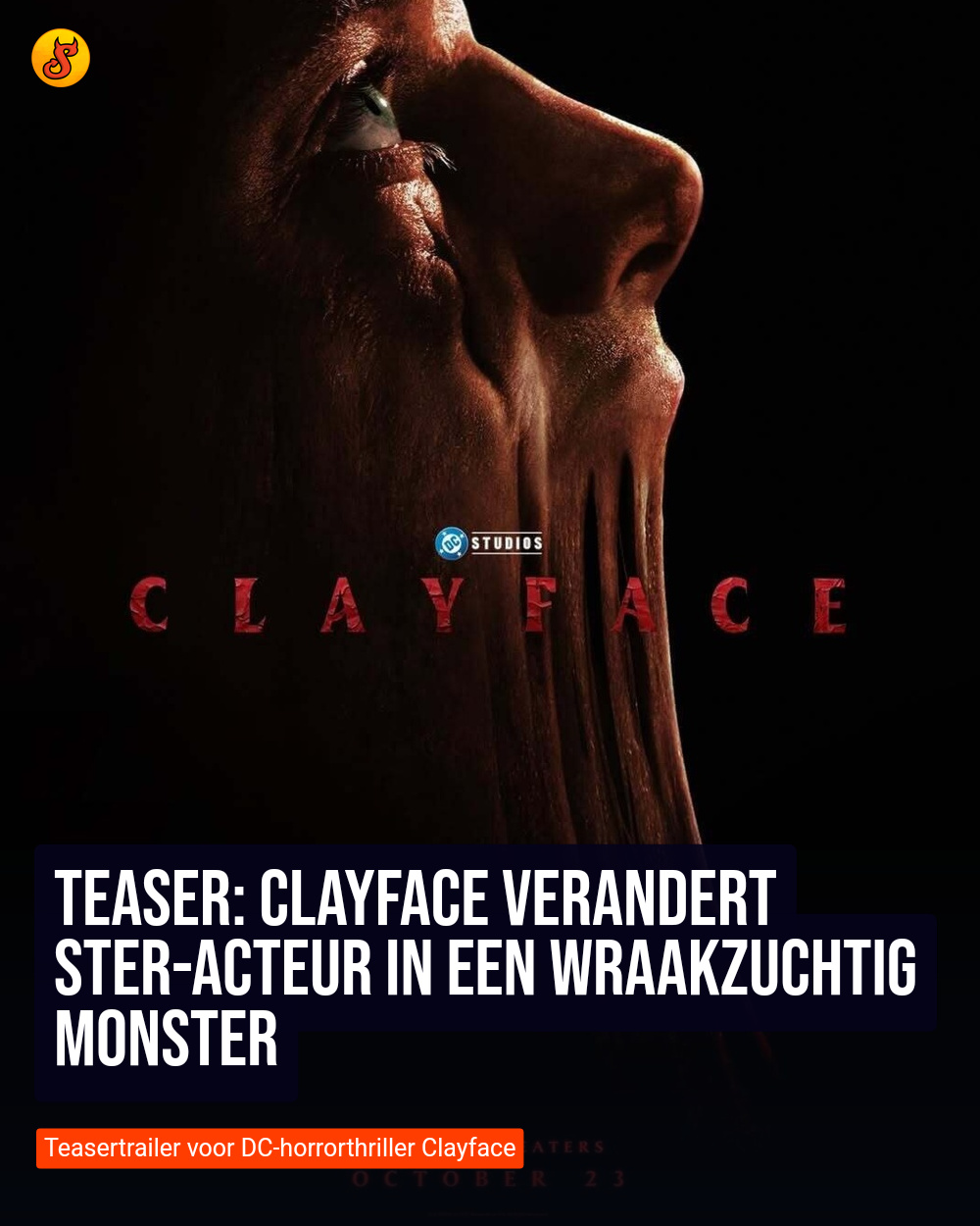 Teaser: Clayface verandert ster-acteur in een wraakzuchtig monster