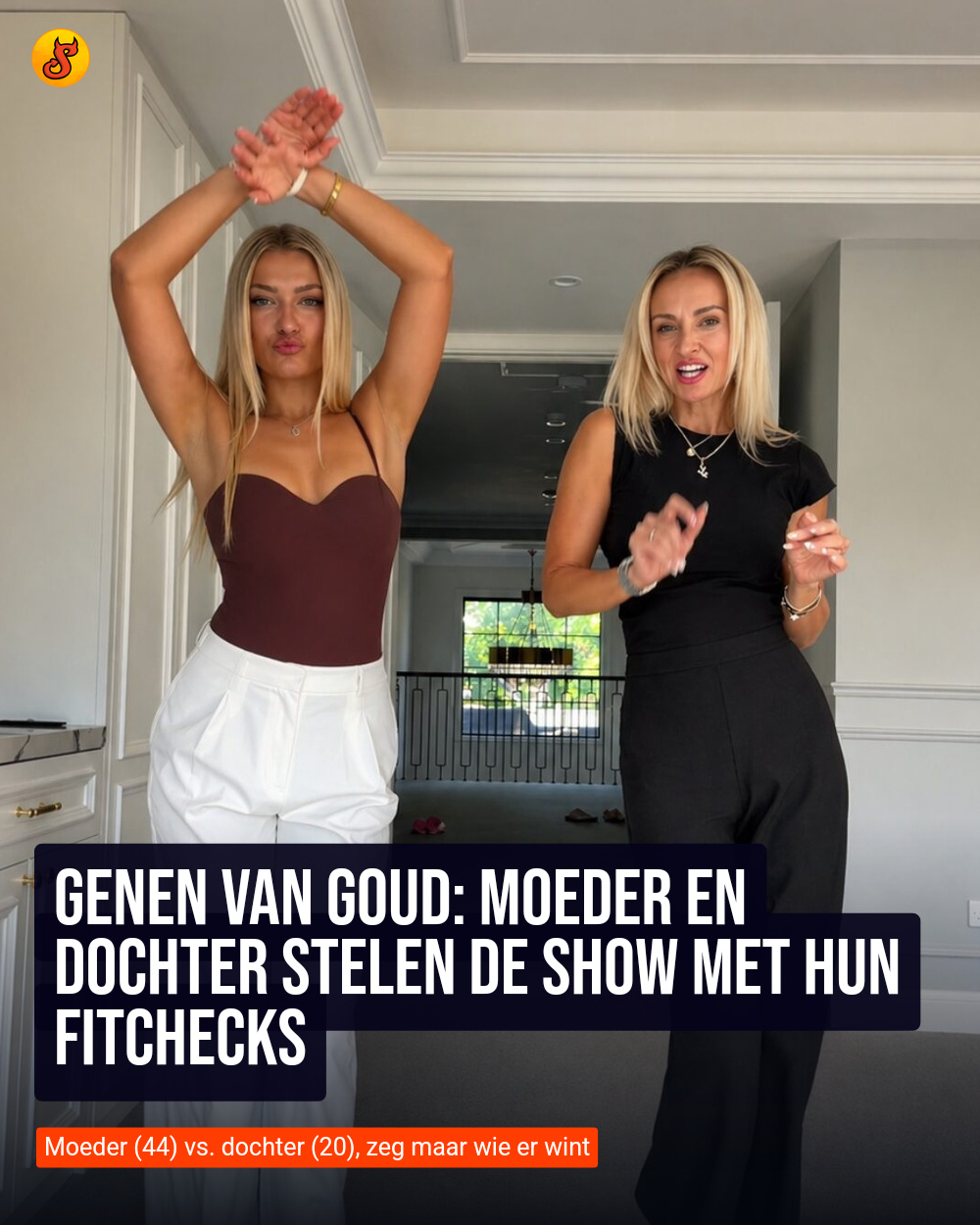 Genen van goud: Moeder en dochter stelen de show met hun fitchecks