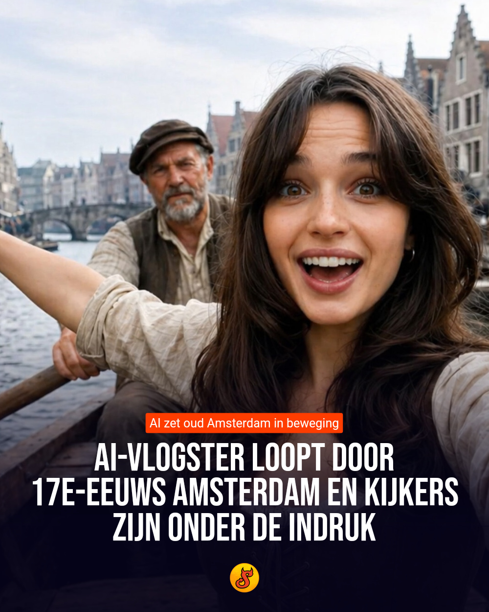 AI-vlogster loopt door 17e-eeuws Amsterdam en kijkers zijn onder de indruk