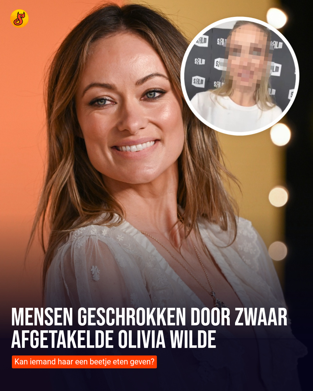 Mensen geschrokken door zwaar afgetakelde Olivia Wilde