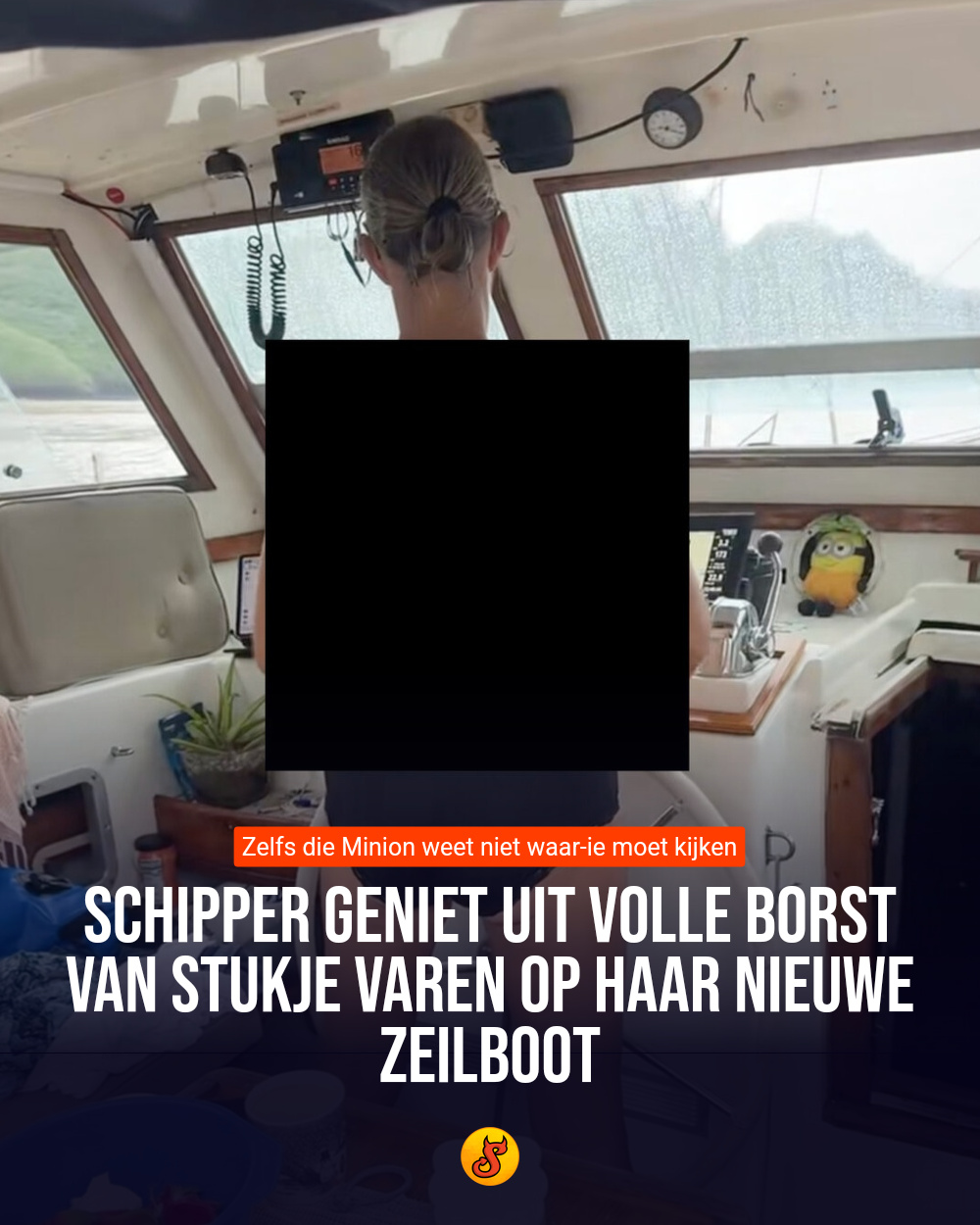 Schipper geniet uit volle borst van stukje varen op haar nieuwe zeilboot
