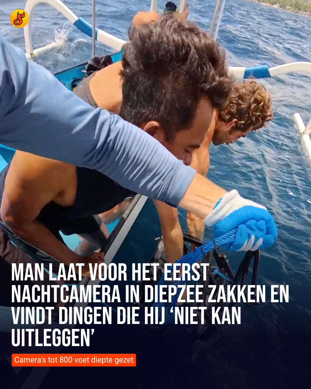 Man laat voor het eerst nachtcamera in diepzee zakken en vindt dingen die hij ‘niet kan uitleggen’
