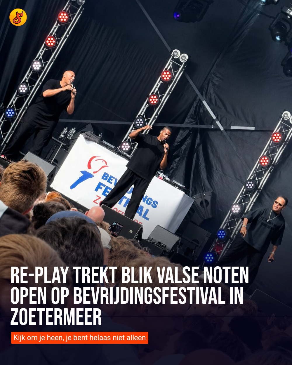 Re-Play trekt blik valse noten open op Bevrijdingsfestival in Zoetermeer