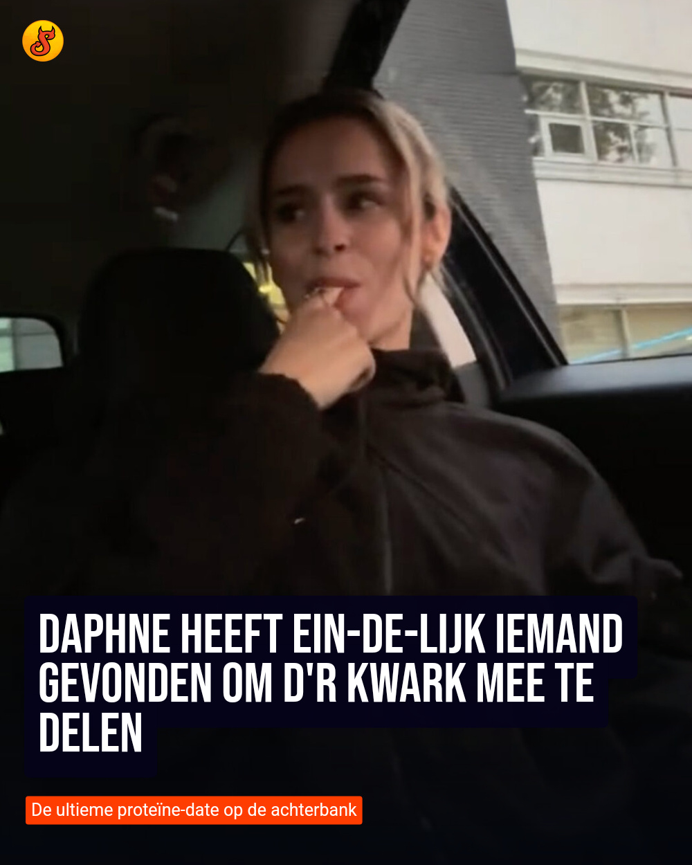 Daphne heeft EIN-DE-LIJK iemand gevonden om d'r kwark mee te delen