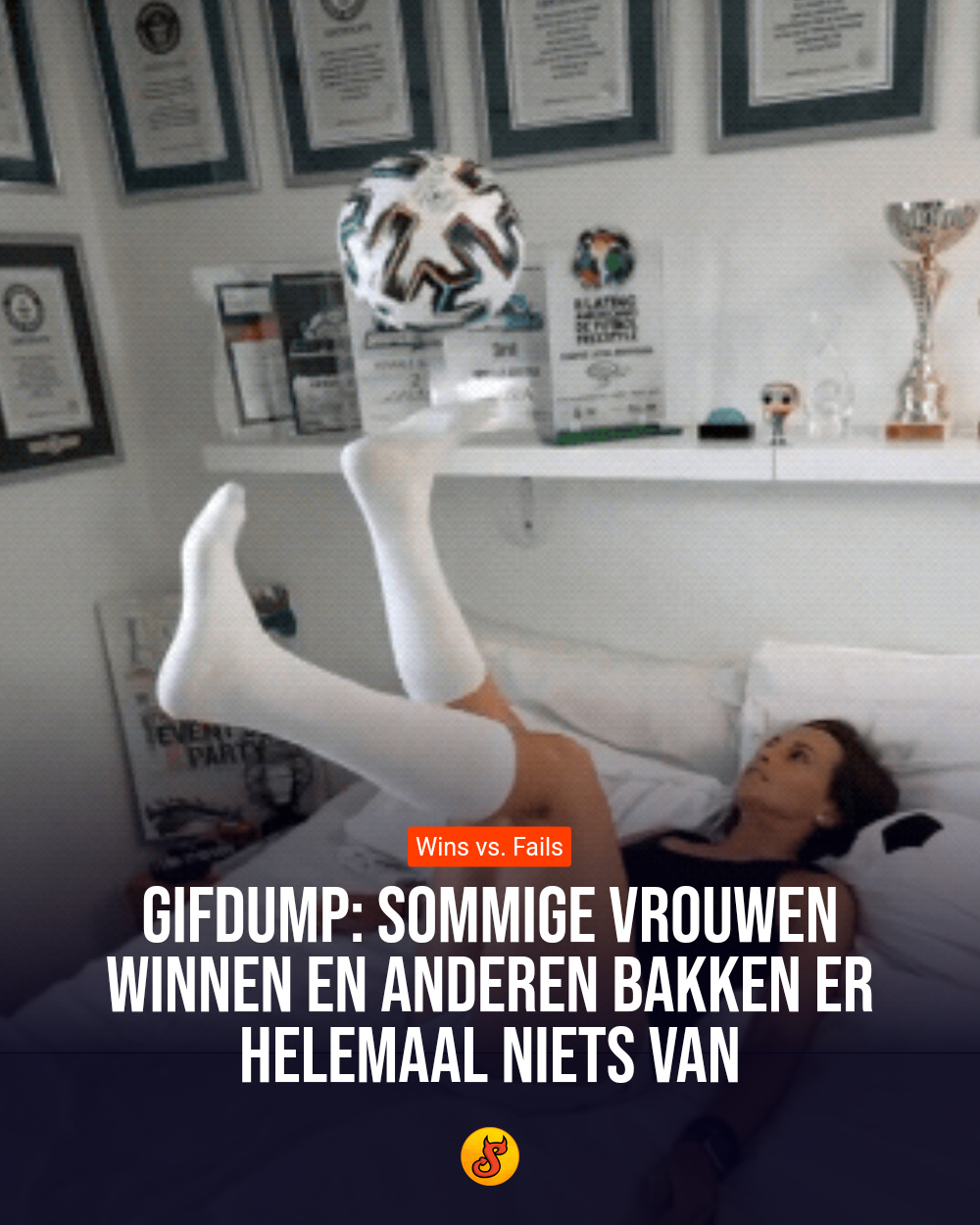 Gifdump: Sommige vrouwen winnen en anderen bakken er helemaal niets van