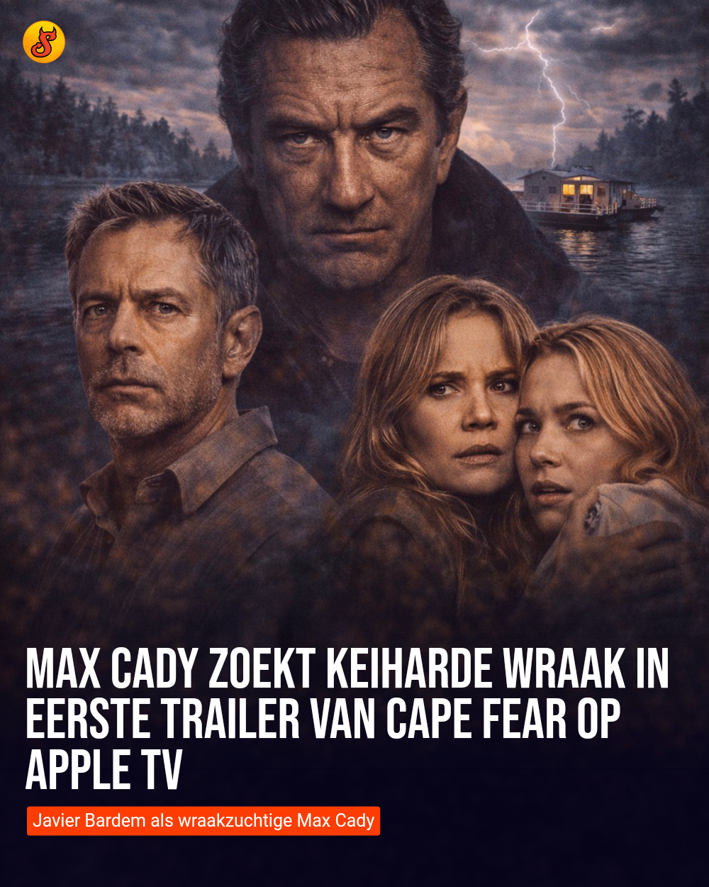Max Cady zoekt keiharde wraak in eerste trailer van Cape Fear op Apple TV