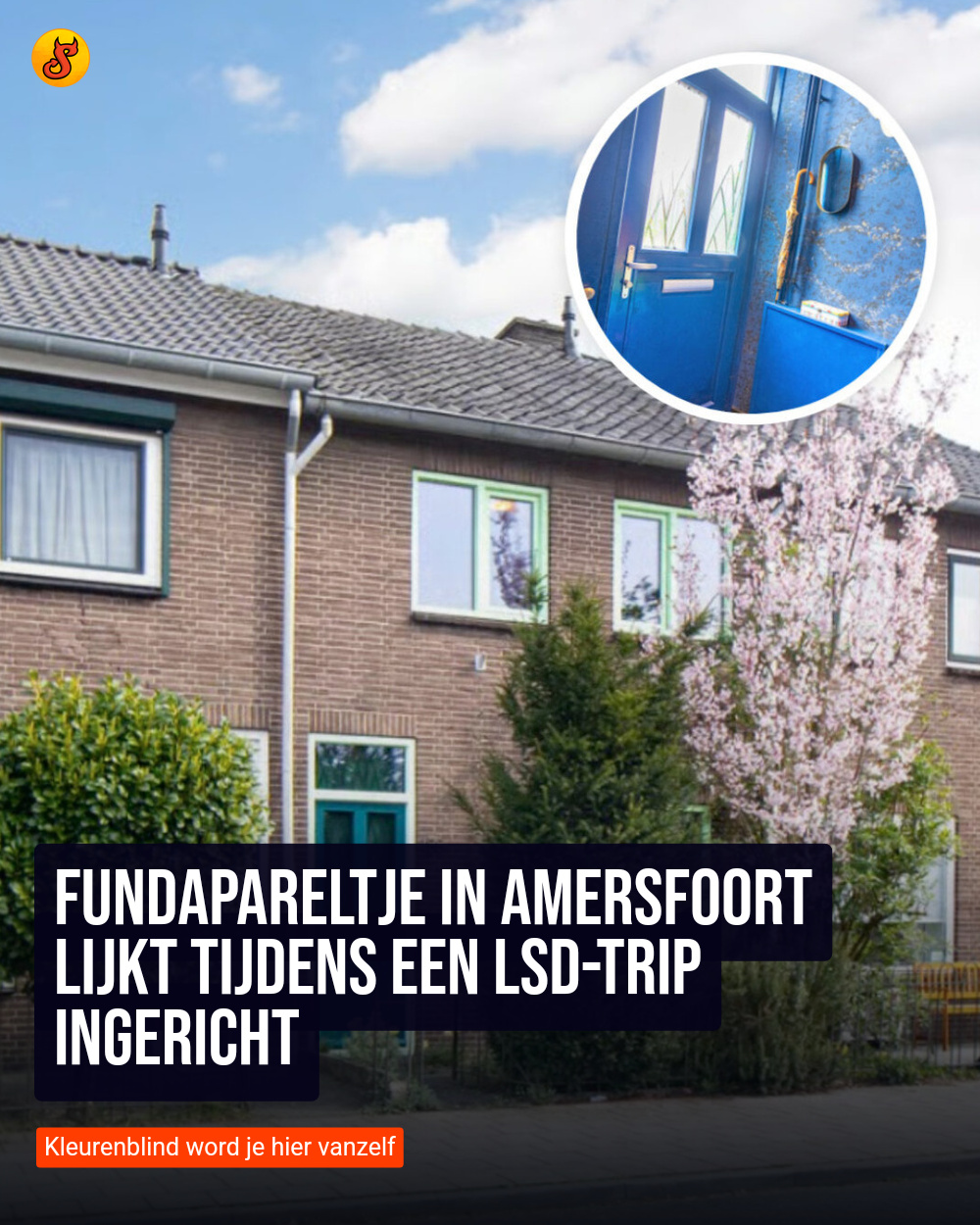 Fundapareltje in Amersfoort lijkt tijdens een LSD-trip ingericht